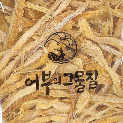 황태채 300g 자연건조 황금빛 북어채 먹태 황태채무침 어부의 그물질, 1개