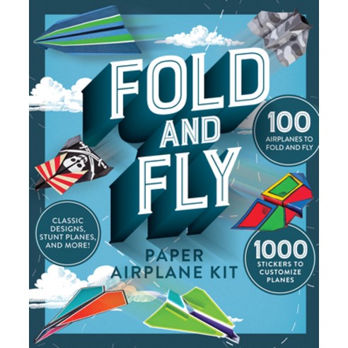 (영문도서) Fold and Fly Paper Airplane Kit Hardcover, Publications International,..., English, 9781640308886