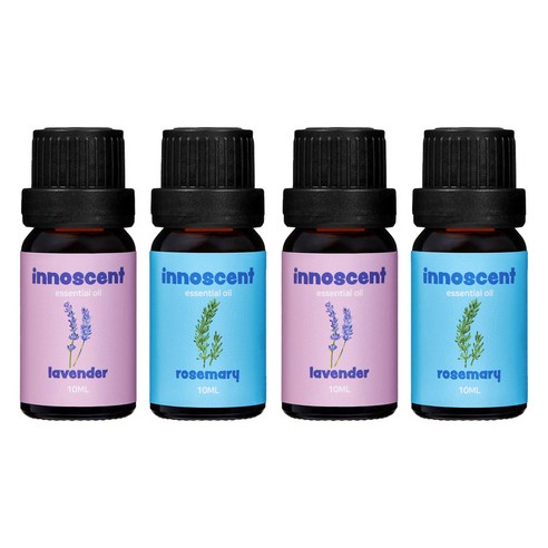 [따블리에] 이노센트 아로마 에센셜 오일 10ml x 2개 라벤더+로즈마리, 4개