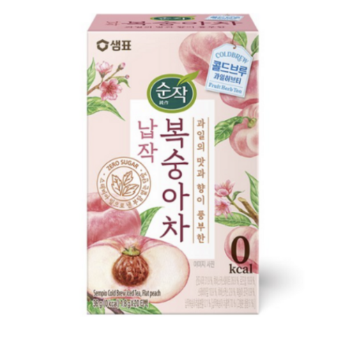 순작 납작복숭아차 티백, 1.8g, 1개, 140개