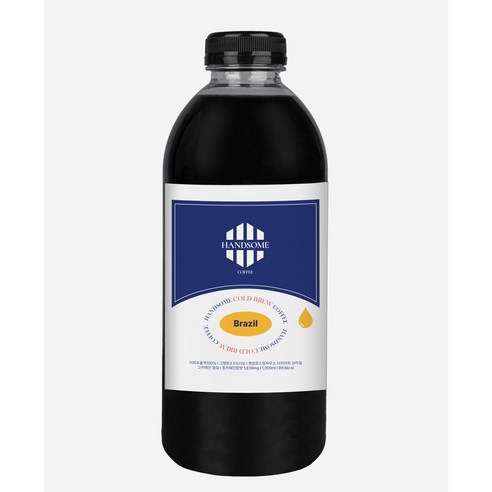 핸섬로스팅하우스 더치커피 1000ml 1개 브라질 세하도 콜드브루원액, 2개, 1개입, 1L