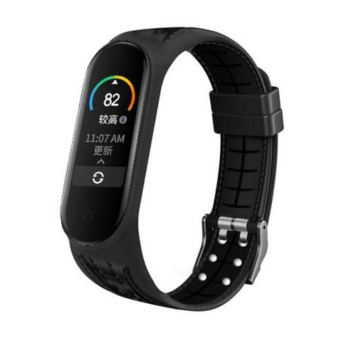 샤오미 호환 xiaomi 더블 라인 Xiao mi Mi 밴드 5 4 3 액세서리 팔찌 6 7 교체 통기성 스트랩, [03] For Miband 3 4, [15] c1