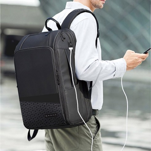 BANGE 여행용 남자 백팩: 직장인과 대학생을 위한 확장형 대용량 가방