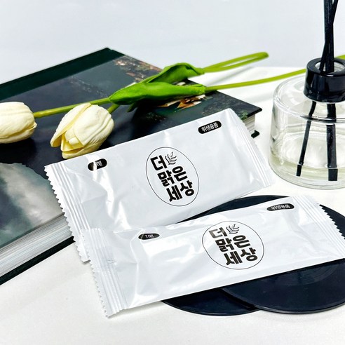 더맑은세상의 위생적이고 편리한 업소용 물티슈 대용량 개별 포장