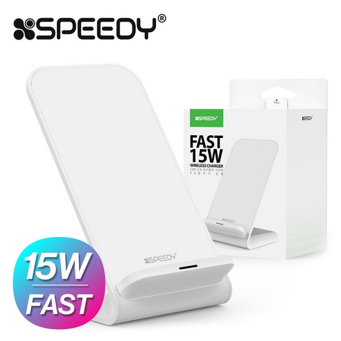 SPEEDY 15W 고속 무선충전 거치대, 블랙, 1개 무선충전거치대15w SPEEDY 15W 고속 무선충전 거치대, 블랙, 1개 무선충전거치대15w