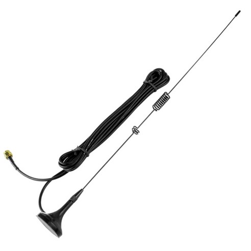 듀얼 밴드 안테나 UT-106UV SMA-M 용 KG-UVD1P TG-UV2 VX-6R, 설명, 블랙, 금속