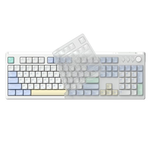 한성컴퓨터 OfficeMaster 유무선 저소음 멤브레인 키보드, MERINGUE, GK104, 제조사축