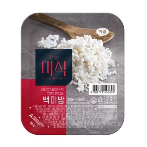 The미식 백미밥, 210g, 24개