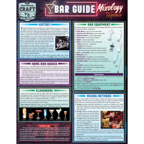 Bar Guide - A Mixology Reference: Quickstudy Laminated Guide Other, Quickstudy Reference Guides