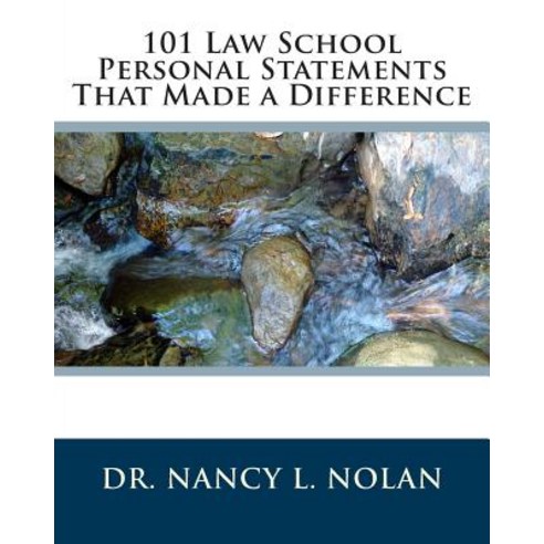 (영문도서) 101 Law School Personal Statements That Made a Difference Paperback, Magnificent Milestones, Inc..., English, 9781933819624