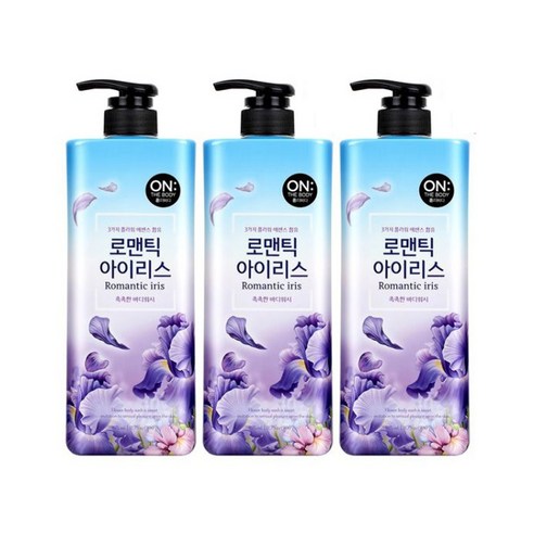 온더바디 잉글리쉬 아이리스 바디워시 꽃향, 900g, 3개