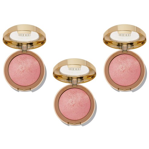 밀라니 베이크드 파우더 블러쉬 3.5g, Dolce Pink, 3개