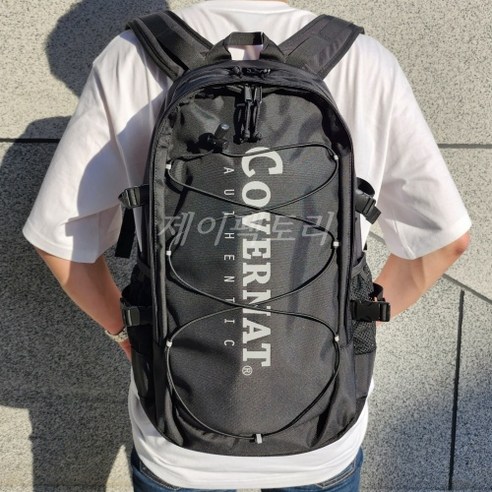 (정품) 커바낫 어센틱 로고 백팩 27L 블랙 COVERNAT AUTHENTIC LOGO BACKPACK