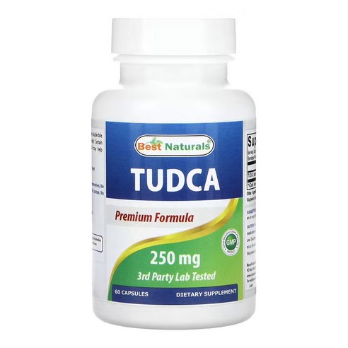 베스트 내추럴스 담즙산 TUDCA 타우루르소데옥시콜산 250mg 60캡슐 1개