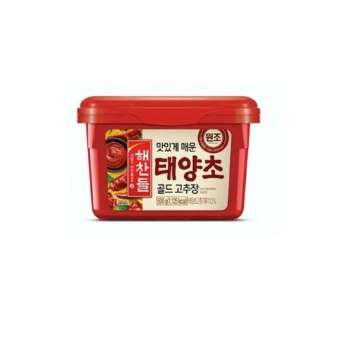 해찬들 태양초 골드 고추장, 5개, 500g