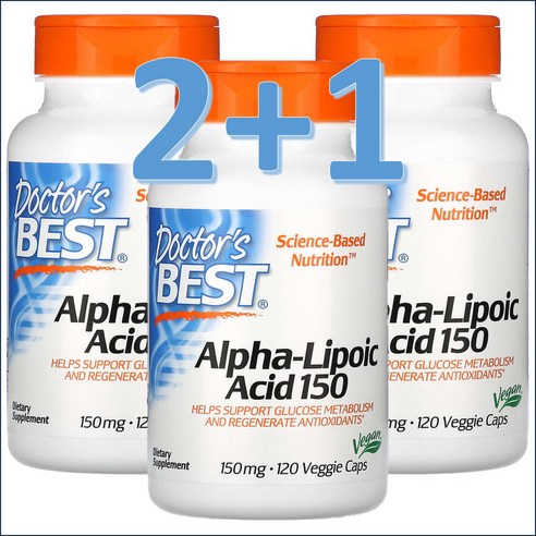 닥터스베스트 알파리포산 150 mg 120캡슐2개 Alpha Lipoic Acid ALA, 2개, 120정