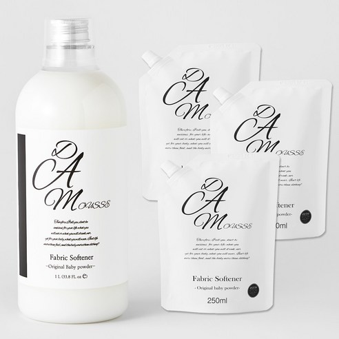 [OKㅣ강추] 다무스 고농축 섬유유연제: 부드러운 감촉과 향긋한 베이비파우더 향 [OKNOWㅣ추천상품]