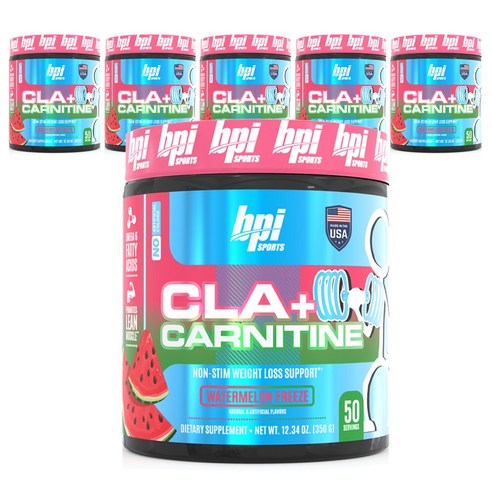 비피아이스포츠 CLA + 카르니틴 워터멜론 프리즈, 350g, 6개