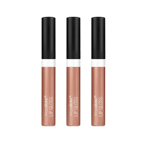 웻앤와일드 메가슬릭 립 글로스, Rose Gold, 3개, 5.4g