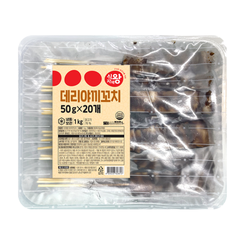 식자재왕 닭꼬치 데리야끼 50g x 20ea 1kg, 1개, 1.6kg