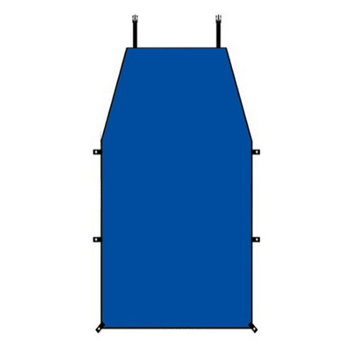 자동차 사이드 천막 휴대용 방수 높이 조절 금속 막대 자동차 텐트 야외 캠핑 여행 바베큐 양산, 01 Blue