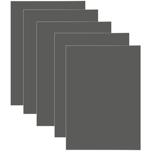 다한진 컬러 포맥스판 A3(297mm420mm*3T) 두께3mm 교재용 미술용 DIY용, 5개, 회색