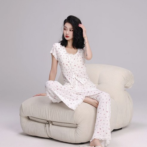 기은세 파자마: 편안함과 아름다움을 담은 봄, 여름 필수 슬림핏 잠옷