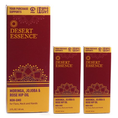데저트에센스 모링가 호호바 & 로즈 힙 오일, 60ml, 3개