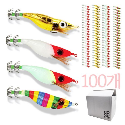 대용량 문어 왕눈이 100개 세트, 바다낚시의 새로운 파트너 쭈꾸미에기