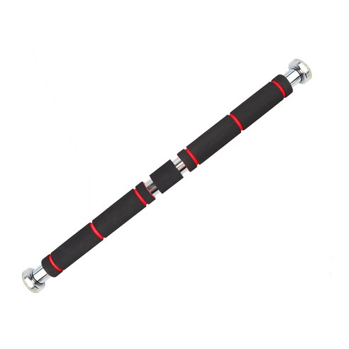 [RichMagic] 200kg 문 수평 막대 60-100cm 가정 체육관 운동 스포츠 피트니스 풀업 바 장비 가정 체육관을 위한 조정, 빨간