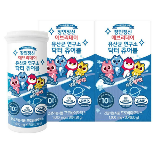 장인정신 에브리데이 유산균 닥터 츄어블 30g, 30개입, 2개