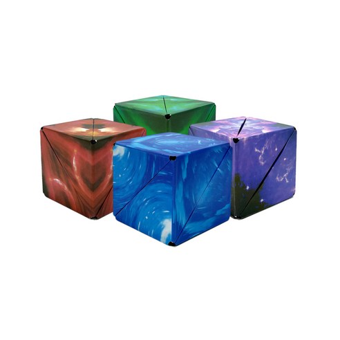 로앤제이 (KC인증) 우주큐브 은하 행성 자석 3D 변신 매직 큐브, 은하수, 4종세트, 1개