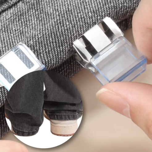 데이벤처 무손상 바지 밑단 기장줄이기 클립, 8개, 투명