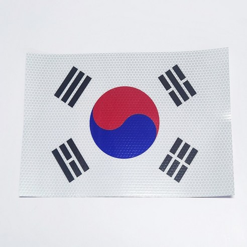 대형 태극기 고휘도 반사 스티커 대한민국 스티커 차량용, 1개, 고휘도반사