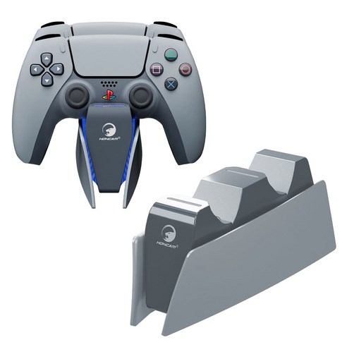 PS5 듀얼센스 충전거치대 충전기 정품호환형, 그레이, 1개