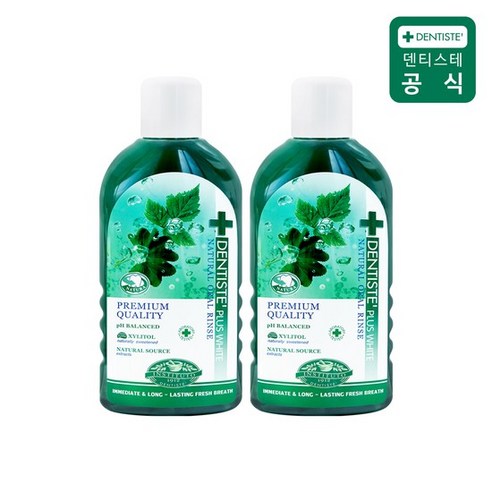 덴티스테 내츄럴 오랄린스, 700ml, 2개