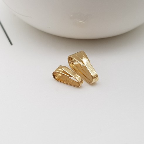 14k 펜던트 메달 베일(Bail) 고리 목걸이 DIY 부자재 재료, 미니, 로즈골드, 1개 이니셜펜던트 14k 펜던트 메달 베일(Bail) 고리 목걸이 DIY 부자재 재료, 미니, 로즈골드, 1개 이니셜펜던트