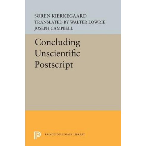 Concluding Unscientific PostScript Paperback, Princeton University Press