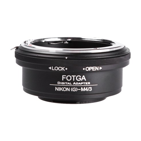 AFBEST Nikon G 렌즈용 FOTGA 어댑터 링 - Micro-4/3 Panasonic G1/G2/GH2 올림푸스 E-P2/E-PL1 렌즈, 검정