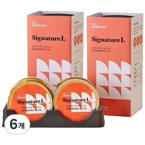 베츠솔루션 강아지 시그니처캔 L 유산균 for cat 6p, 유산균 for cat 12p, 180g, 6개