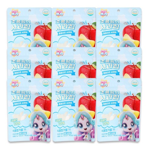 캐치티니핑 초롱핑의 사과칩 3개, 3세트, 15g