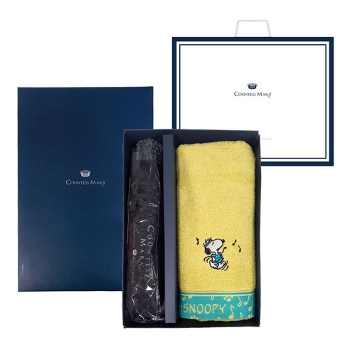 송월타올 코마사 스누피 뮤직 3단폰지 우산 돌잔치 답례품 2p