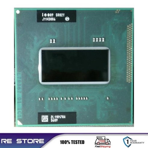 중고 인텔 코어 i7-2630QM G2 모바일 CPU 프로세서 i7 SR02Y 2GHz 6MB 소켓