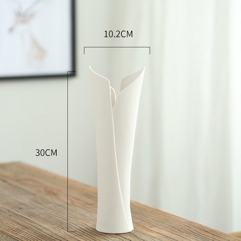 DFMEI 북유럽 심플 만천성 건화대 꽃병 크리에이티브 거실 백자화기 식탁 물배 도자기 꽃병장식품, DFMEI 장림, 하나