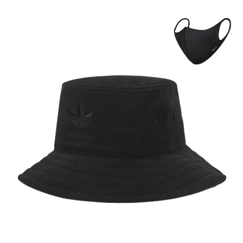 아디다스 아디컬러 BUCKET W 기모 버킷햇, 블랙
