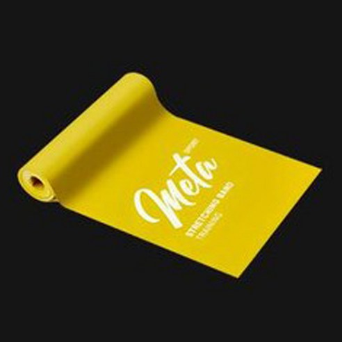 메타스포츠 라텍스밴드 웨이트밴드 2M 6단계, 1단계 (옐로우)
