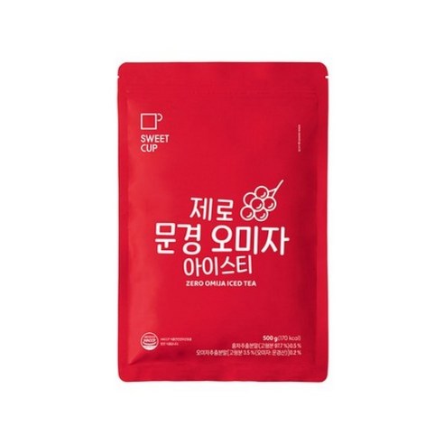 스위트컵 제로 문경 오미자 아이스티 파우더, 1개, 1개입, 500g