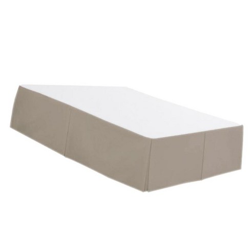 보통 색깔 호텔 Foldable 침대 치마는 저항하는 접히고 퇴색합니다, 카키 _ 트윈, 설명