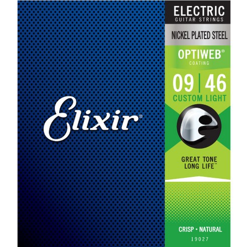 엘릭서 일렉현 Elixir Electric Optiweb Custom Light (19027), 1개
