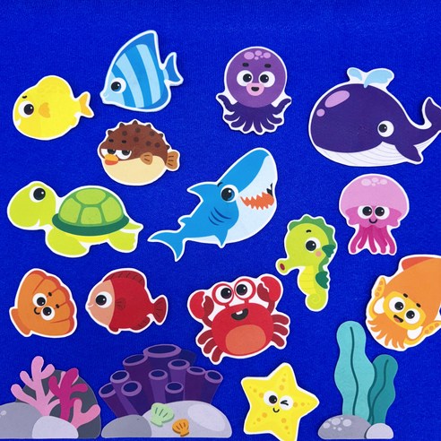 바다를 담은 따뜻한 감성, 줄리쌤엣홈 바다생물 인쇄펠트지로 떠나는 창의적인 바다 여행 줄리쌤엣홈